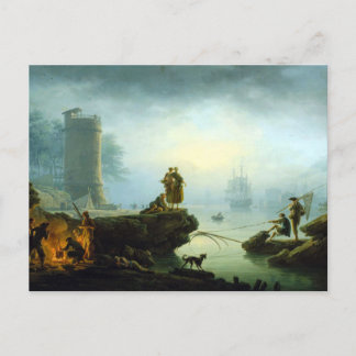 Carte Postale Matin de Claude-Joseph Vernet