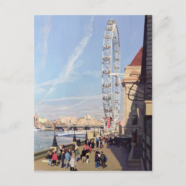 Carte Postale Matin d'hiver au London Eye (Devant)