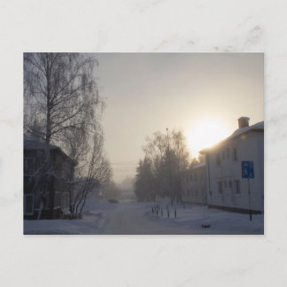 Carte Postale Matin enneigé de Sibérie