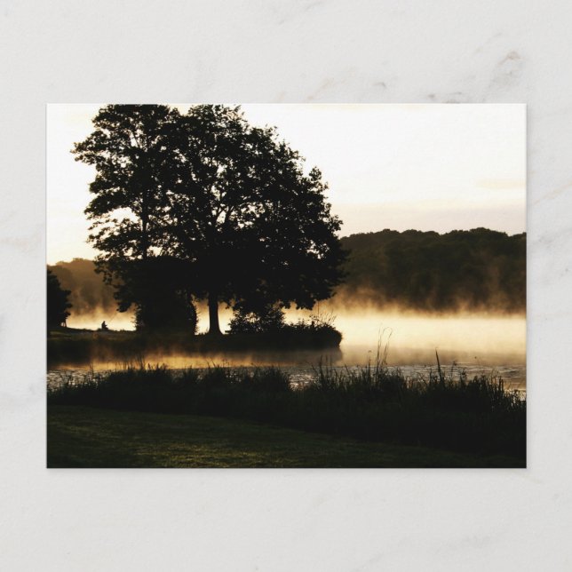 Carte Postale Matin Lake Scène pcm (Devant)