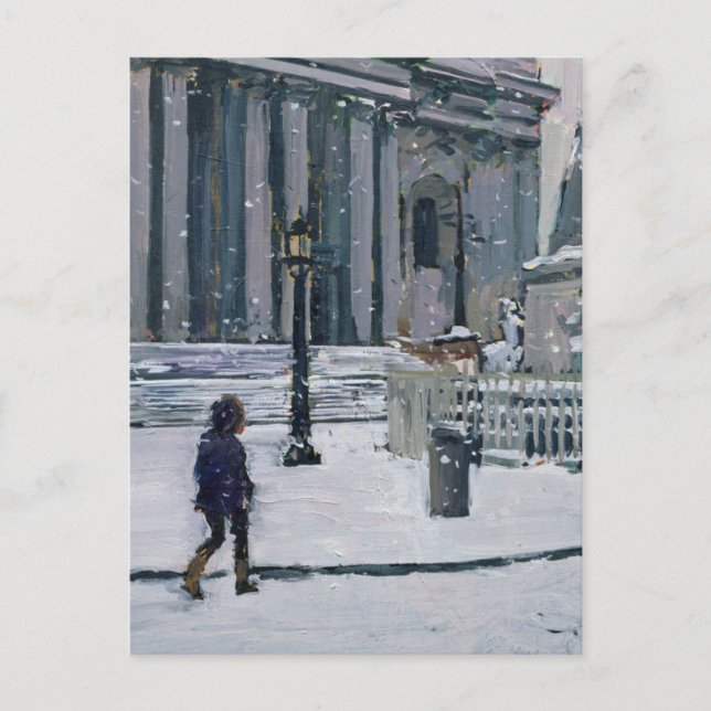 Carte Postale Matin neigeux Cathédrale Saint-Paul 2009 (Devant)