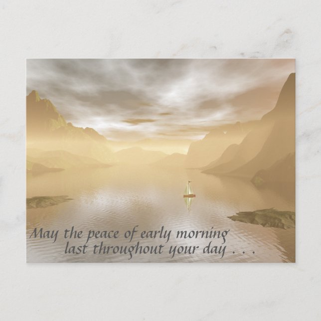 Carte Postale Matin pacifique (Devant)