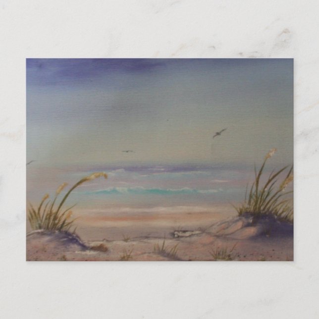 Carte Postale Matin sur la plage (Devant)