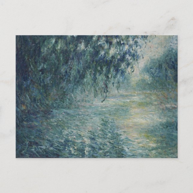 Carte Postale Matin sur la Seine Monet (Devant)
