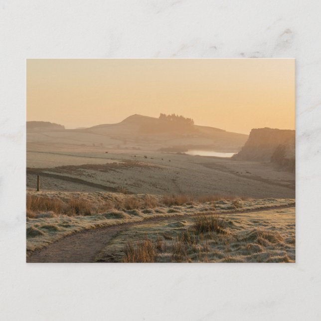 Carte Postale Matinée glaciale à Steel Rigg (Devant)