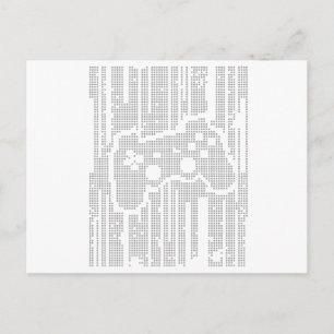 Carte Postale Matrix Pad - Jeux Vidéo de Gamer Contrôleur