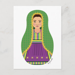 Carte postale Matryoshka afghane
