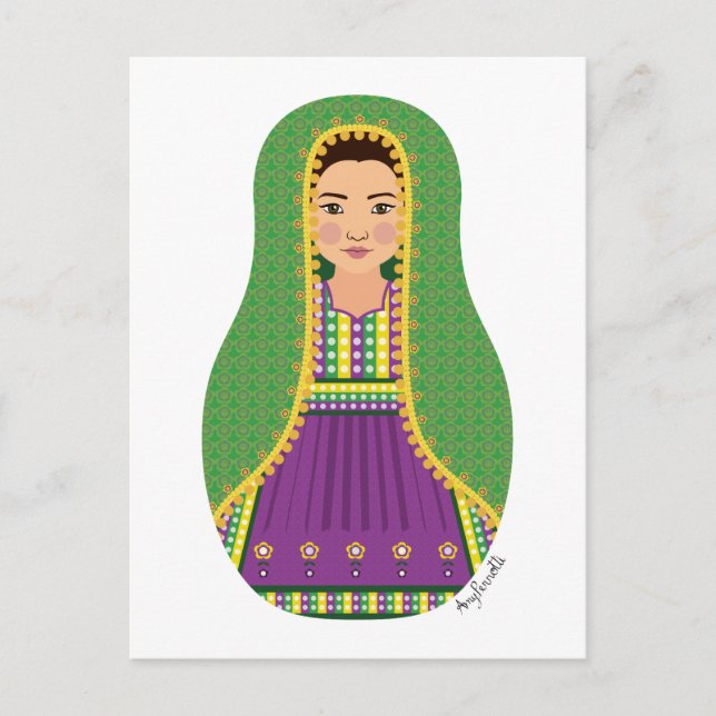 Carte postale Matryoshka afghane (Devant)