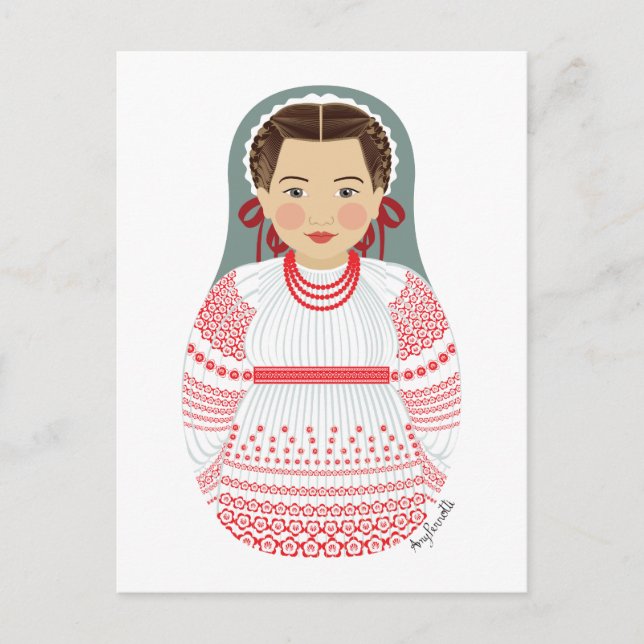 Carte postale Matryoshka croate (Devant)