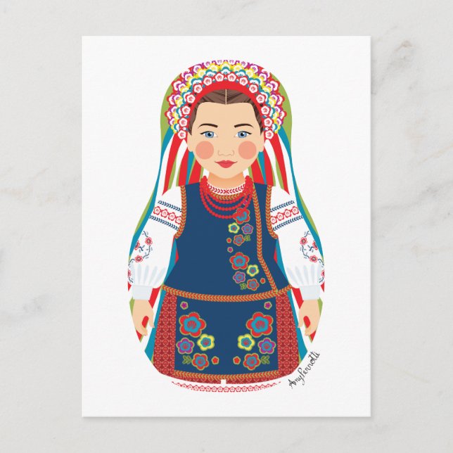 Carte postale Matryoshka ukrainienne (Devant)