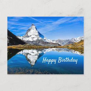 Anniversaire De Montagne Cartes Postales Pas De Quantite Minimum Zazzle