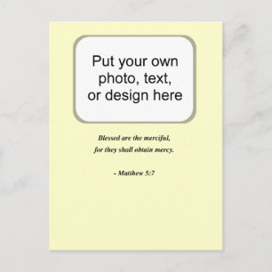 CARTE POSTALE MATTHEW 5:7