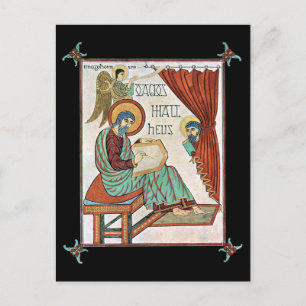 Carte Postale Matthew Du Manuscrit Médiéval De Lindisfarne