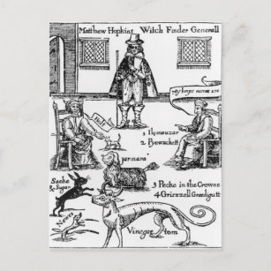 Carte Postale Matthew Hopkins, général de Witchfinder