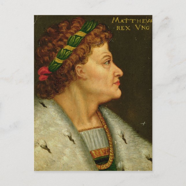 Carte Postale Matthias I, Hunyadi (Devant)
