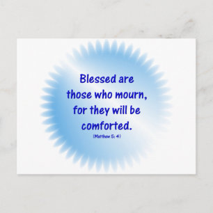 Carte Postale Matthieu-5-4 - BÉNÉFICIÉS SONT CEUX QUI METTENT EN