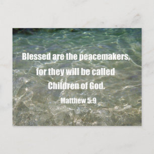 Carte Postale Matthieu 5:9