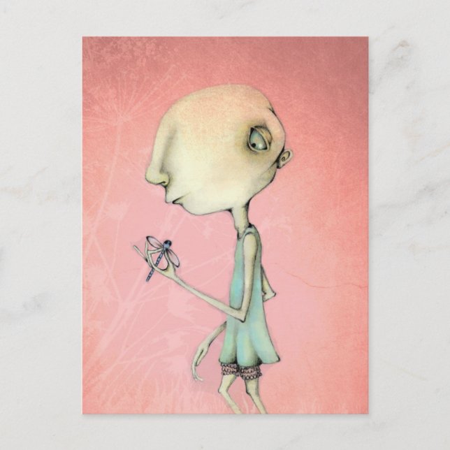 Carte Postale Maud et sa libellule (Devant)