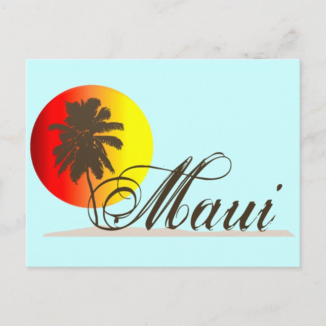Carte Postale Maui Hawaii Souvenir (Devant)
