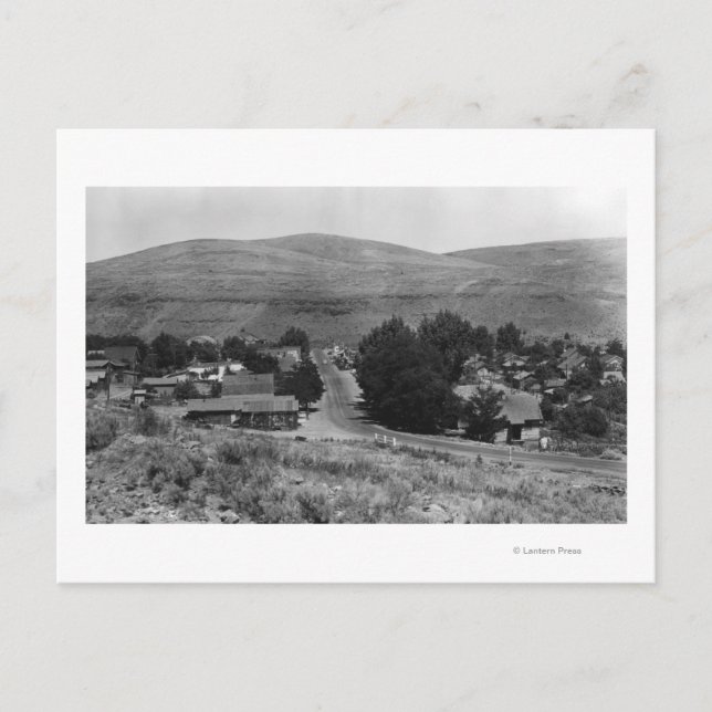 Carte Postale Maupin, Oregon Town View Section Affaires (Devant)