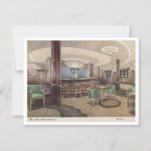 Carte Postale Mauretania Passenger Ship, Intérieur 1940 Vue