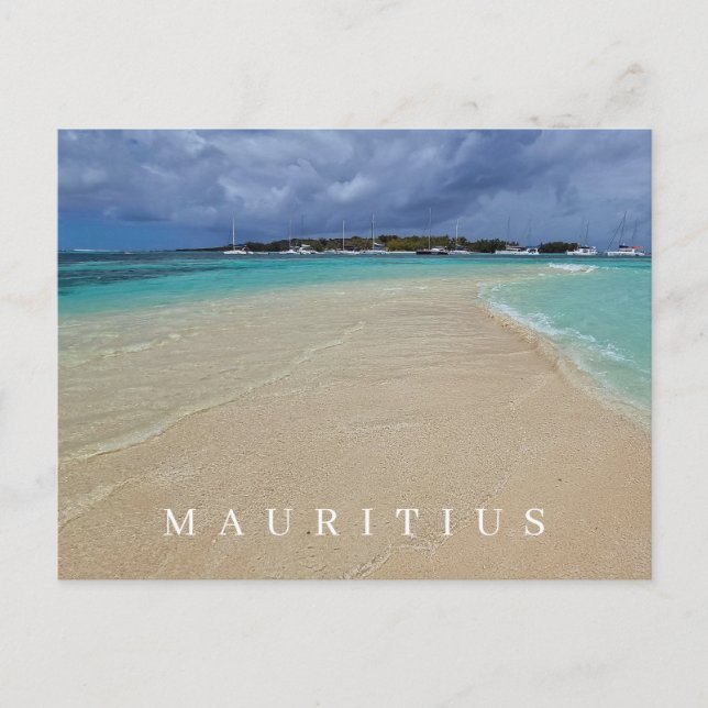 Carte postale Maurice à marée basse (Devant)