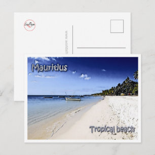Carte Postale Maurice - Plage tropicale -
