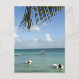 Carte Postale Mauritius, Grand Baie. Boats anchored in the