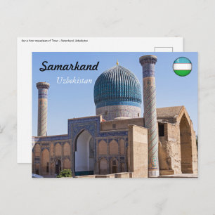 Carte Postale Mausolée d'Amir Timur - Samarkand, Ouzbékistan