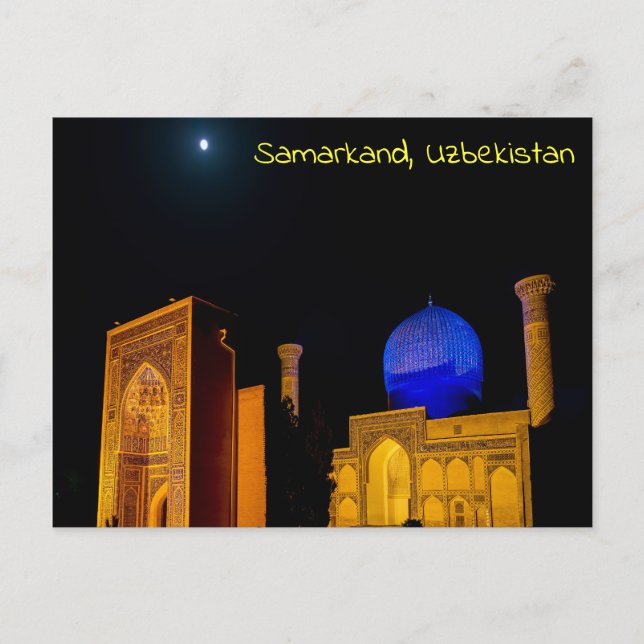 Carte Postale Mausolée d'Amir Timur - Samarkand, Ouzbékistan (Devant)