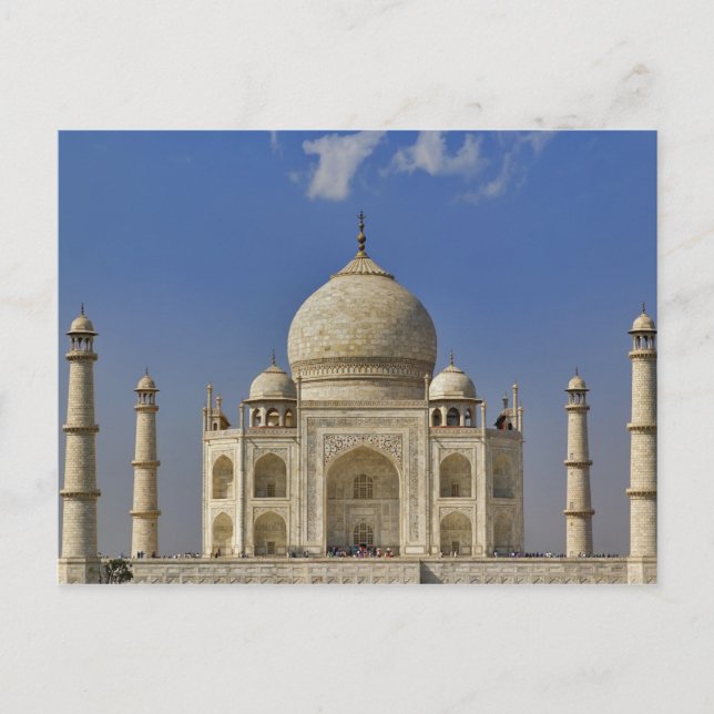 Carte Postale mausolée du Taj Mahal / Agra, Inde (Devant)