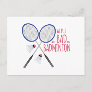 Carte Postale Mauvais Dans Badminton
