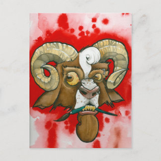 Carte Postale "Mauvaise chèvre !"