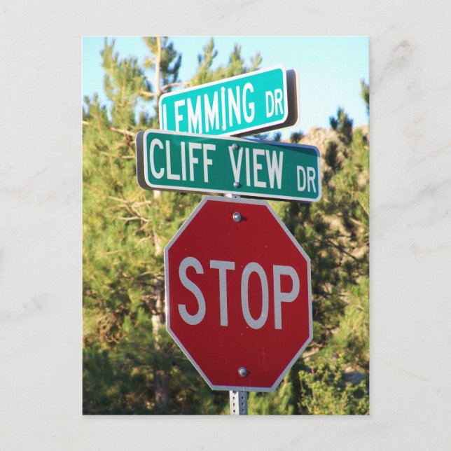 Carte postale Mauvaise Lemming (Devant)