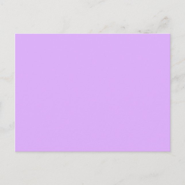 Carte Postale Mauve, code hexa violet pâle e0b0ff (Devant)