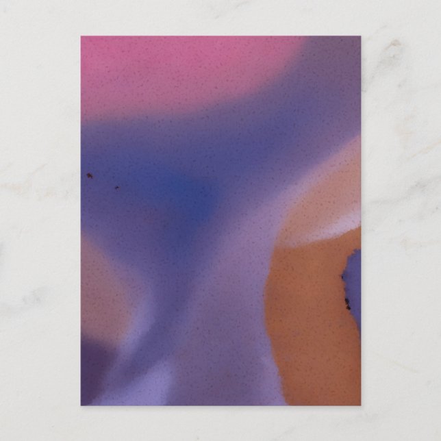 Carte Postale "Mauve Mirage Flow" - Abstraite Peach Rose Blue (Devant)