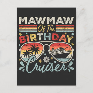 Carte Postale Mawmaw du bateau de vacances d'anniversaire