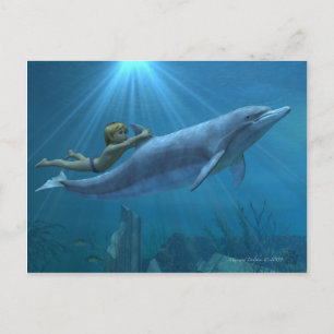 Carte Postale Max et Dolphin