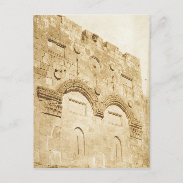 Carte Postale Maxime Du Camp - The Golden Gate in Jerusalem (Devant)