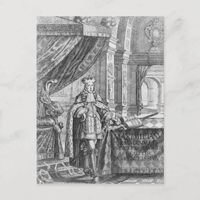 Carte Postale Maximilian II Emanuel, Électeur de Bavière (Devant)
