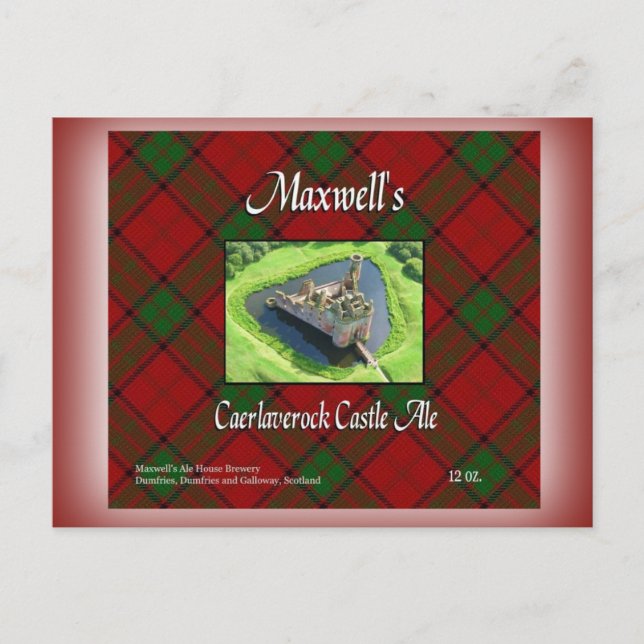 Carte Postale Maxwell's Caerlaverock Castle Ale (Devant)