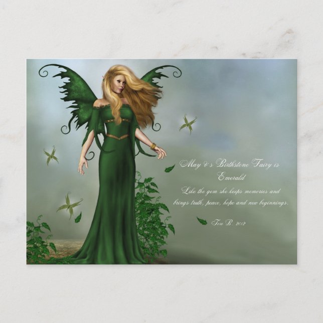 Carte Postale May Birthstone Fairy (Devant)