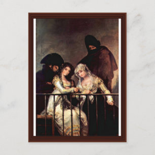 Carte Postale Maya Sur Le Balcon De Francisco De Goya