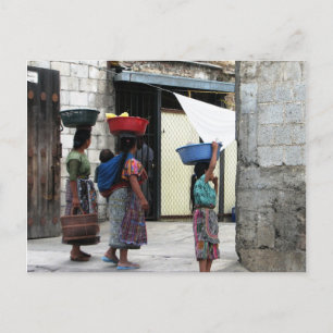 Carte Postale Maya women, Antigua, Guatemala