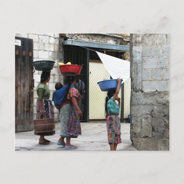 Carte Postale Maya women, Antigua, Guatemala (Devant)