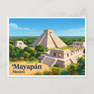 Carte Postale Mayapán Mérida Mexique