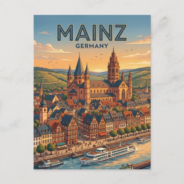 Carte Postale Mayence Allemagne (Devant)