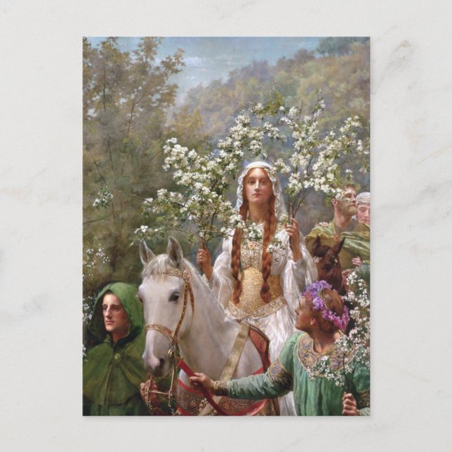 Carte Postale Maying, la reine Guinevere, vers 1900, par John Co (Devant)