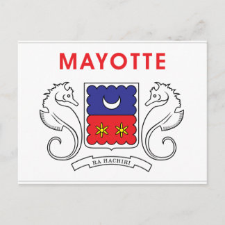 Carte Postale Mayotte Flag