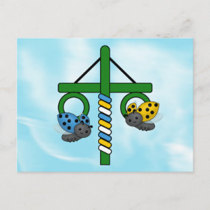 Carte Postale Maypole de Midsummer Ladybugs